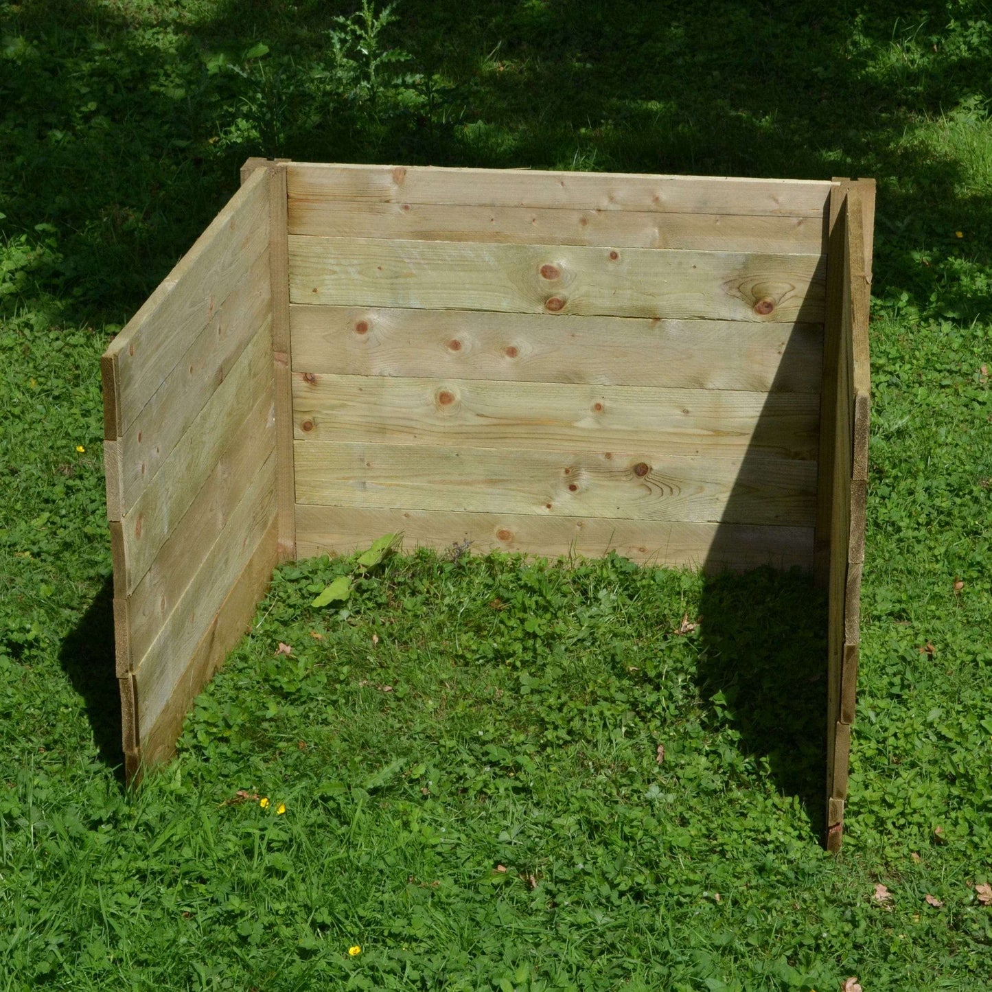 Add on bay compost bin back view