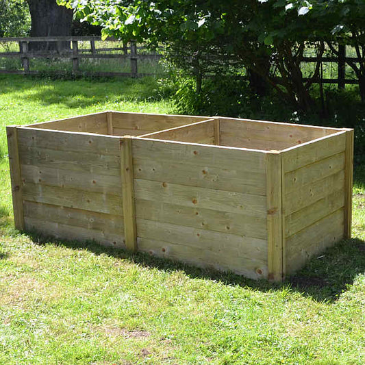 Agamemnon Timber Double Bay Compost Bin