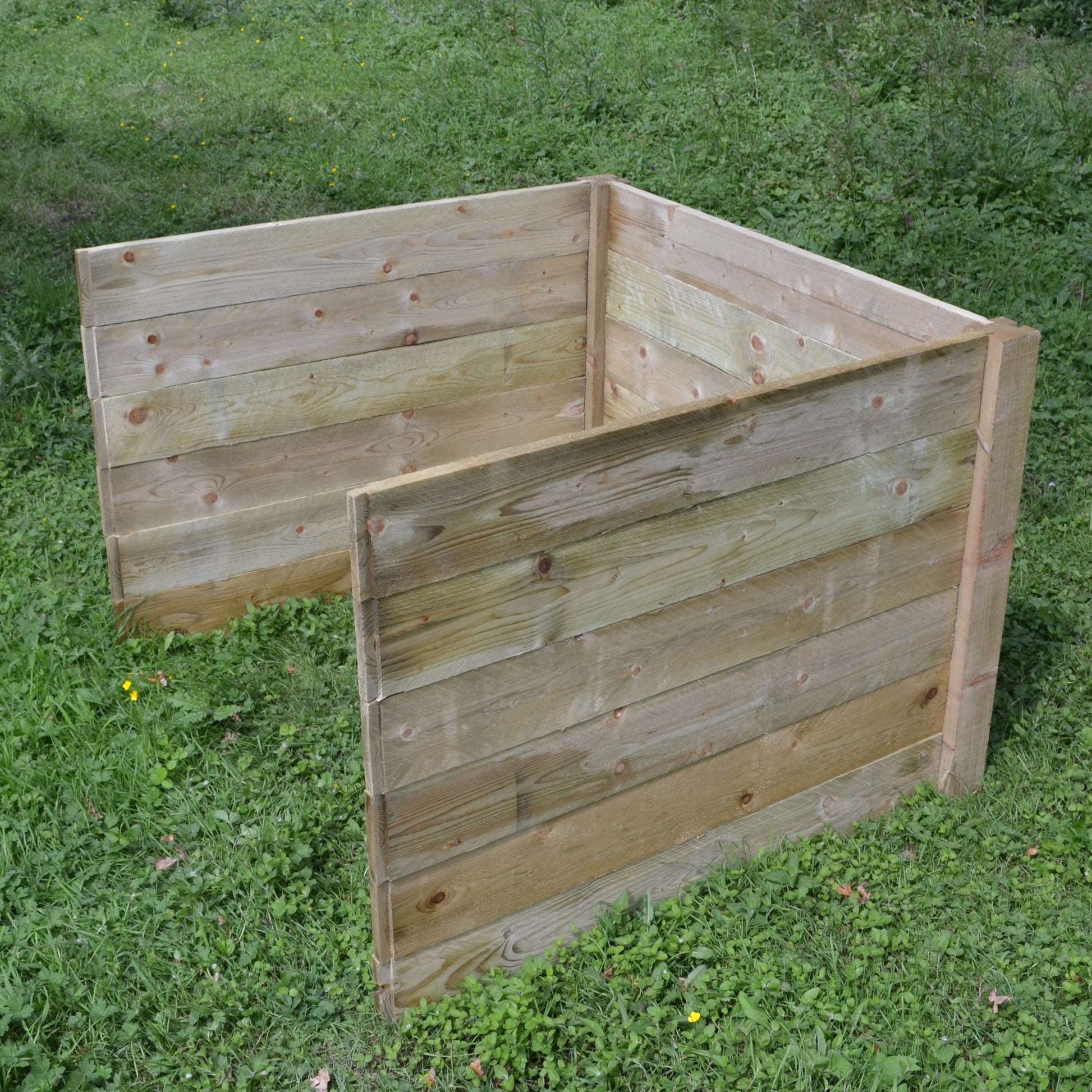 Add on bay compost bin front view