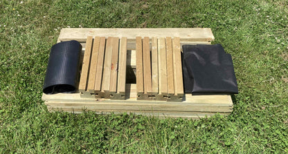 Agamemnon TImber Double Bay Raised Bed as a kit