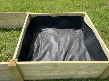 Agamemnon Timber Triple Bay Raised Bed Side Liner